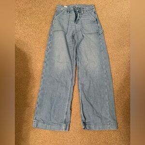 AE Light Wash High Rise Wide Leg Denim Pants size 2